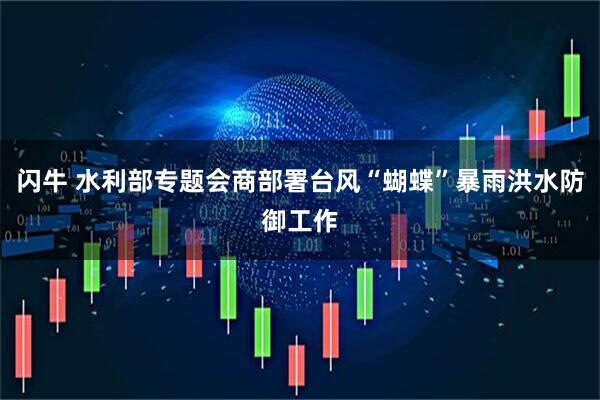 闪牛 水利部专题会商部署台风“蝴蝶”暴雨洪水防御工作